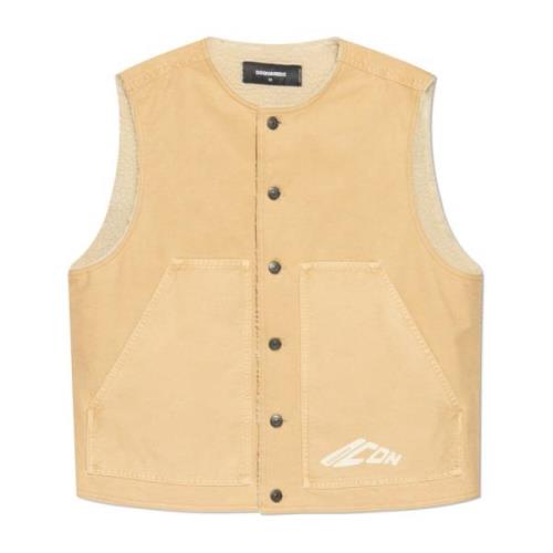 Polstret denimvest