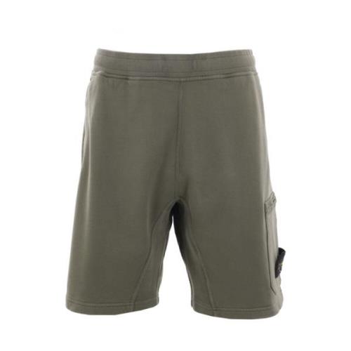 Grøn Bomuld Jersey Shorts