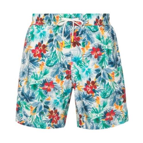 Blomsterprint Badeshorts