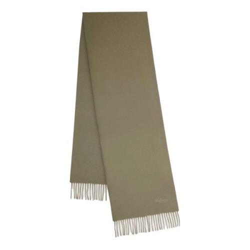 Solid Merino Wool Scarf, Linen Green