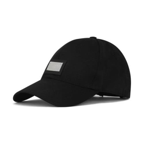 Sort Logo Plaque Fem-Panel Hat