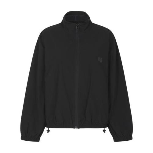 Sort Coaches Track Jacket med Puff Logo