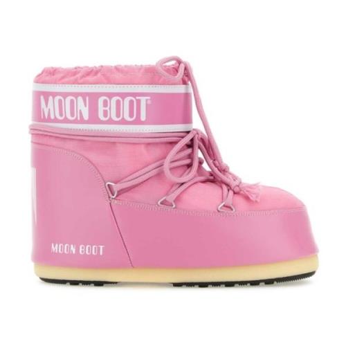 Pink Icon Low Ankle Boots