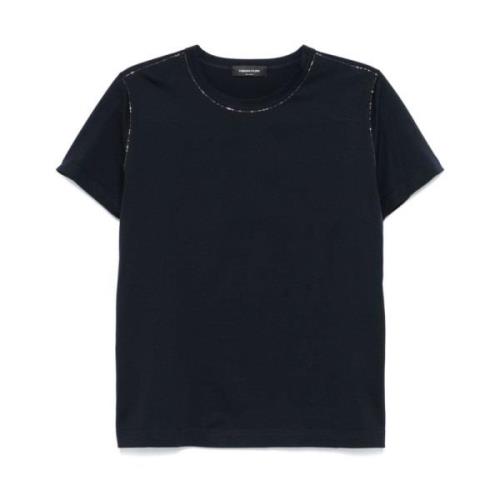 Blå Jersey Crew Neck T-shirt