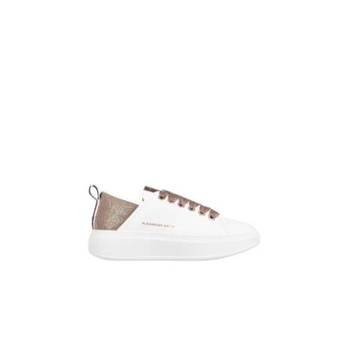 Hvid Lys Bronze Sporty Sneakers