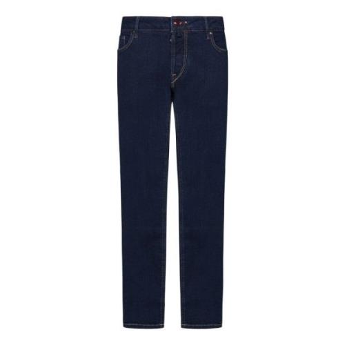 Slim Fit Blå Jeans