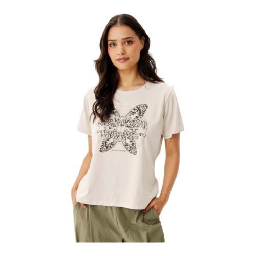 Prinsesse T-Shirt Creme Print