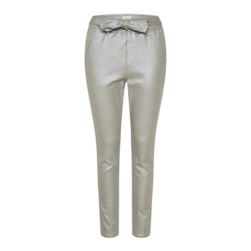 Baggy Pant Silver Grey Coating