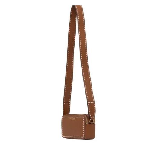 Dobbelt lynlås kamera crossbody taske