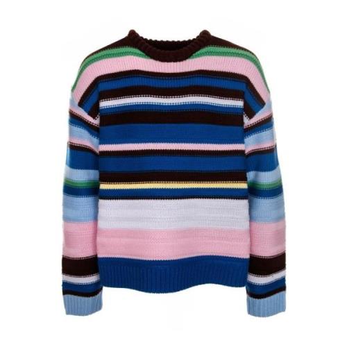 Multi Stripe Crew Neck Jumper