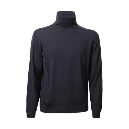 Blå Flexwool Turtleneck Sweater