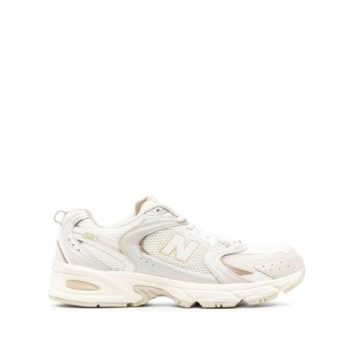 Bone White Panel Sneakers