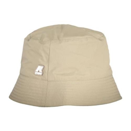 Fiskeri Bucket Hat Beige Print Logo