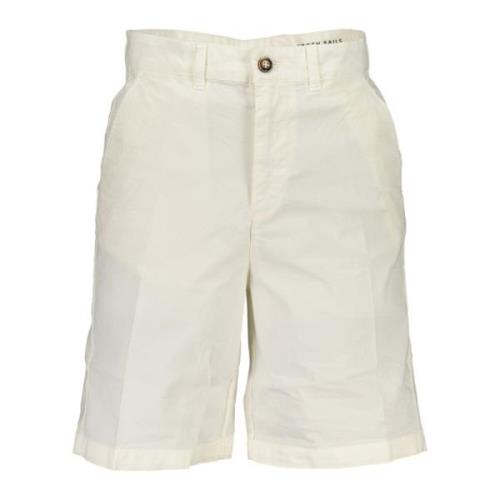 Hvid Bermuda Shorts Regular Fit Bomuld