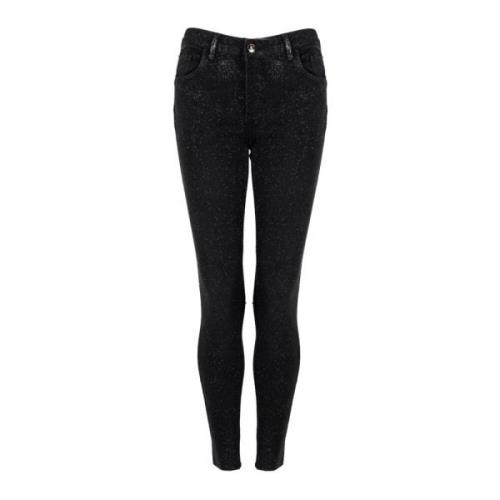 Slim Fit Brocade Jeans