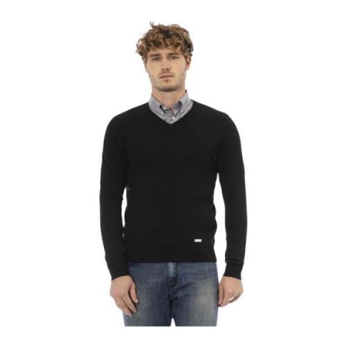 V-hals langærmet sweater