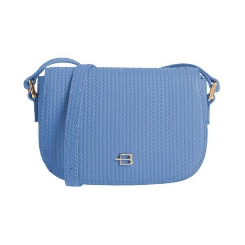 Elegant Vævet Læder Crossbody Taske