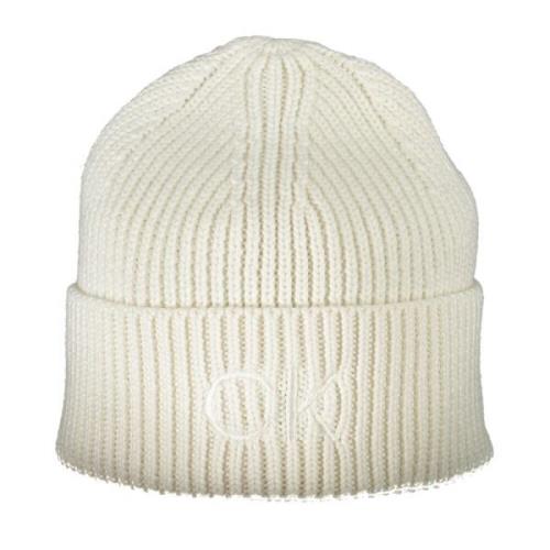 Hvid Kvinders Broderet Logo Beanie