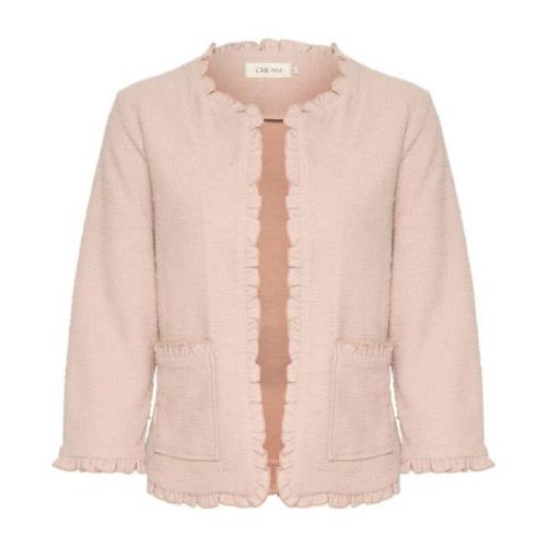 Rose Dust Cardigan med Ruffle Kanter