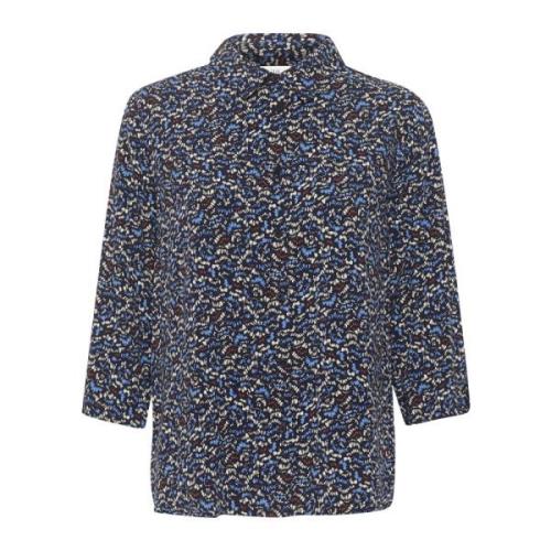 Seaborne W. Brush Dots Skjortebluse