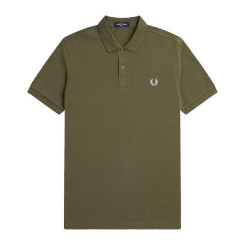 Slim Fit Plain Polo Uniform Green