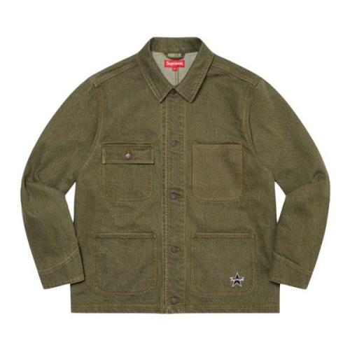 Denim Chore Coat Olive SS22