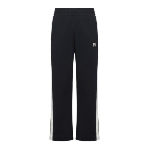 Sorte Track Pants med Side Striber