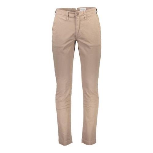 Beige Bomuld Jeans & Bukser, 5-Lomme