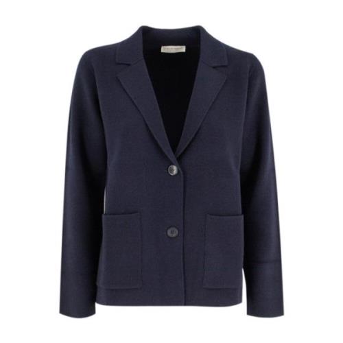 Elegant Strikket Blazer med Revers