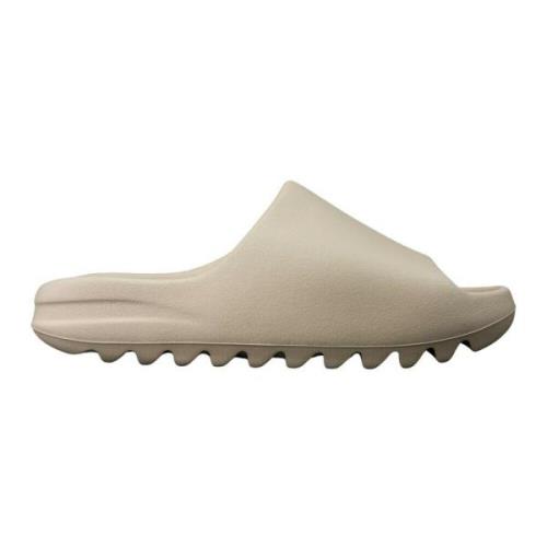 Beige Open-Toe Sliders med Adidas Logo