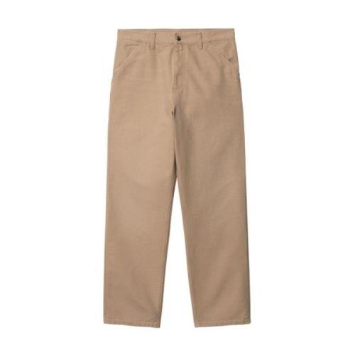 Dusty H Brown Straight Trousers