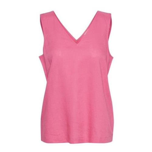 Pink prikket top