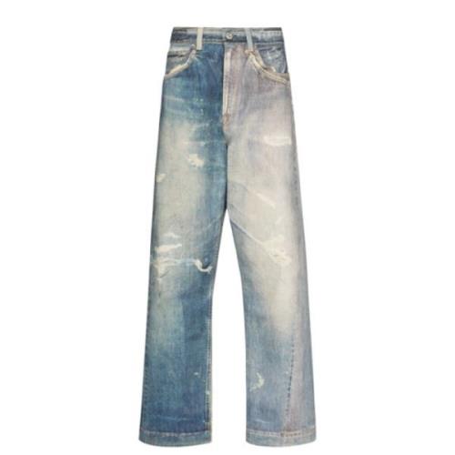 Digital Denim Print Jeans