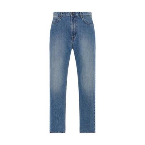 Slim-Fit Italiensk Vasket Denim Jeans