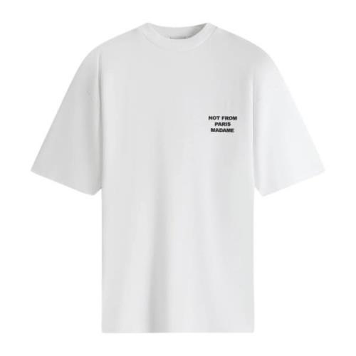 Klassisk Slogan T-Shirt Optic White