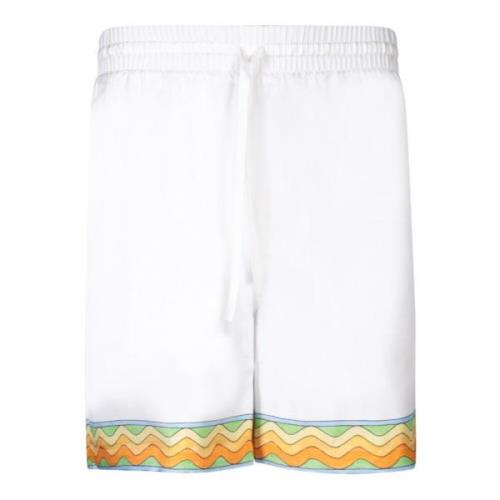 Hvide Silke Shorts Stilfuld