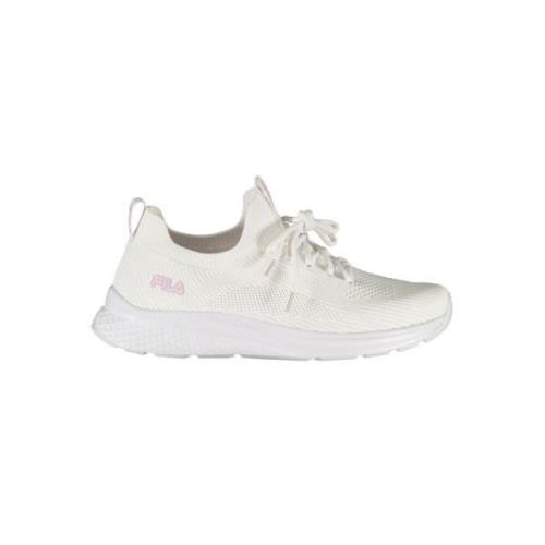 Elegant hvide Run-It sneakers med roseudsmykning