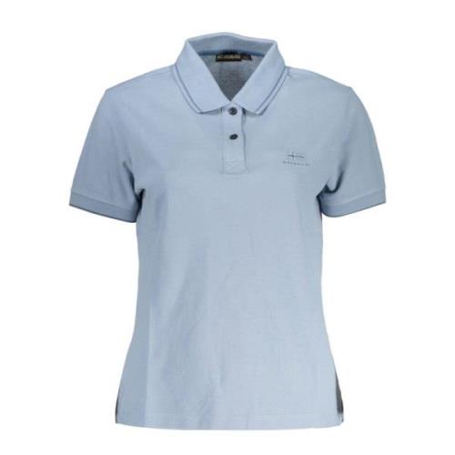 Stilfuldt lyseblåt poloshirt