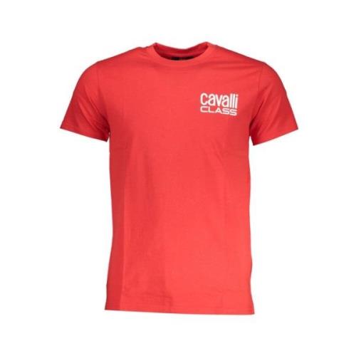 Rød Bomuld Print Logo T-Shirt