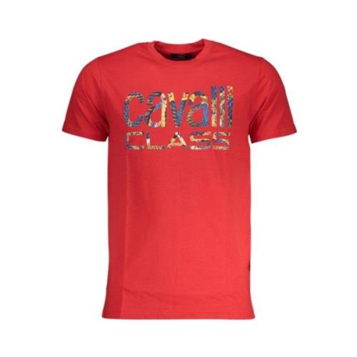 Rød Bomuld Print Logo T-Shirt