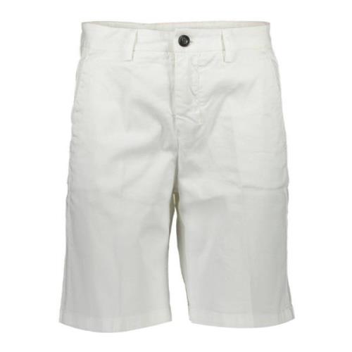 Hvid Bermuda Shorts Slim Fit Logo