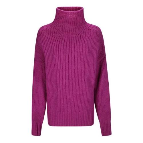 Turtleneck Sweater med Sideåbninger