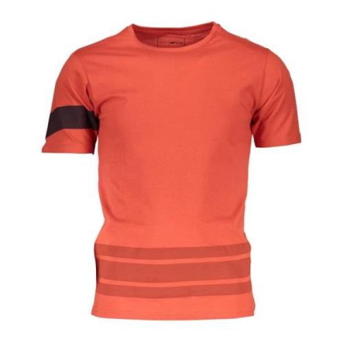 Kortærmet Orange T-shirt Kontrast Logo