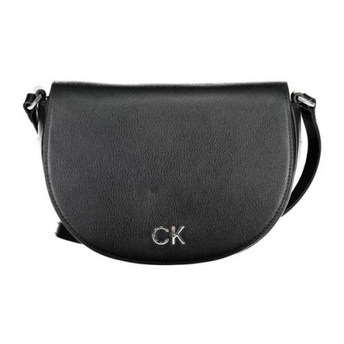 Sort Crossbody Taske med Justerbar Strop