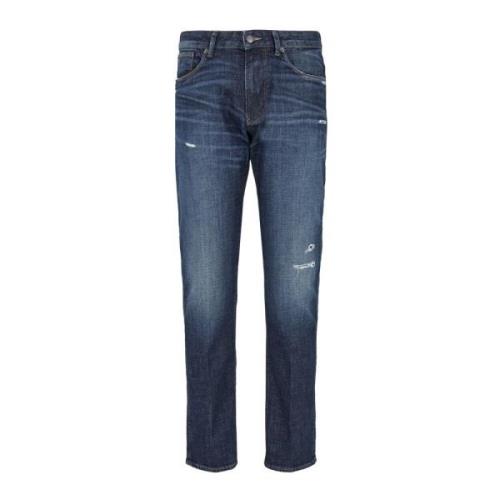 Slim Fit Denim Jeans Lav Talje