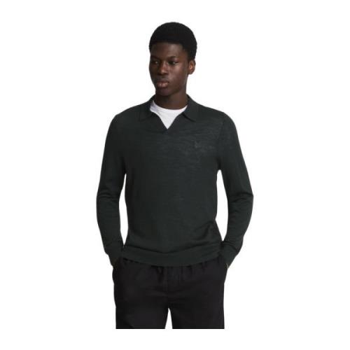 Merino Collared Jumper med Tonal Eagle