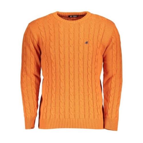 Twisted Logo Sweater Orange Broderi