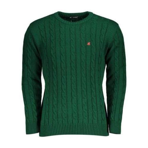 Grøn Twisted Broderet Sweater