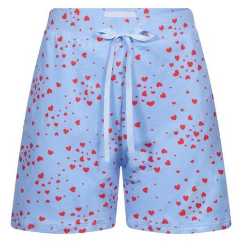 Hjerte Print Elastisk Talje Shorts