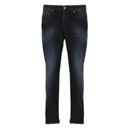 Blå Skinny Fit Bomuld Jeans